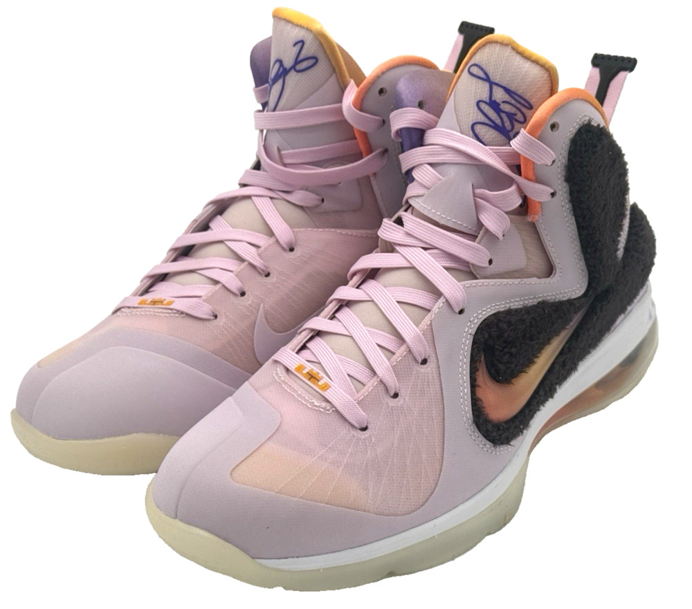 Nike LeBron IX King of LA Regal Pink Multi-Color DJ3908-600 Men's Size 8